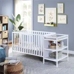 Walmart Suite Bebe Palmer Crib & Changer Combo, White offer