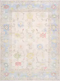 Walmart Pasargad Home Oushak Collection Hand-Knotted Wool Ivory Area Rug-10' 3'' X 13' 0'' offer