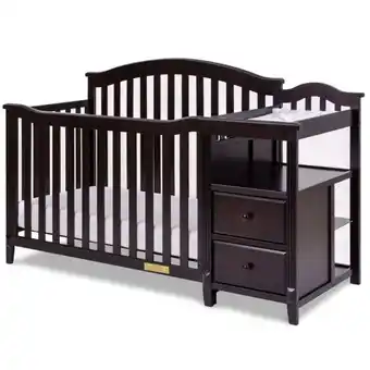 Walmart AFG Baby Furniture Kali 4-in-1 Convertible Crib and Changer with Toddler Guardrail Espresso offer