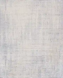 Walmart Pasargad Home Amari Collection Hand-Loomed Bsilk & Wool Grey Area Rug- 8' 1 X 10' 0 offer