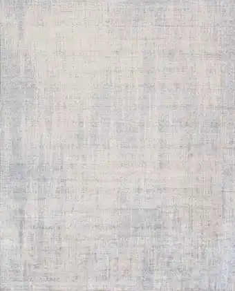 Walmart Pasargad Home Amari Collection Hand-Loomed Bsilk & Wool Grey Area Rug- 8' 1 X 10' 0 offer