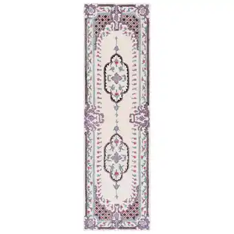 Walmart SAFAVIEH Bellagio Chandler Floral Wool Runner Rug, Ivory, 2'3 x 8' offer