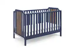 Walmart Bedroom Furniture Brees Island 3-in-1 Convertible Crib Midnight Blue/Brownstone,Cribs offer