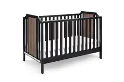 Walmart Bedroom Furniture Brees Island 3-in-1 Convertible Crib Black/Brownstone,Cribs offer