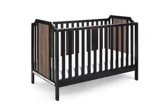 Walmart Bedroom Furniture Brees Island 3-in-1 Convertible Crib Black/Brownstone,Cribs offer
