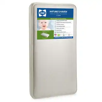 Walmart Sealy Nature's Haven Breathable Cotton Baby Crib Mattress, Toddler Mattress, Organic Cotton Cover offer