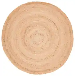 Walmart SAFAVIEH Natural Fiber Simonette Solid Area Rug, Natural, 5' x 5' Round offer
