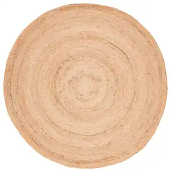 Walmart SAFAVIEH Natural Fiber Simonette Solid Area Rug, Natural, 5' x 5' Round offer