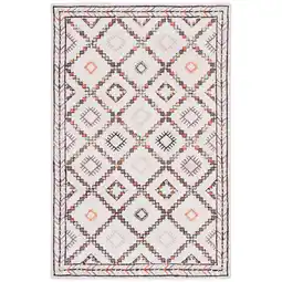 Walmart SAFAVIEH Bellagio Jimney Southwestern Wool Area Rug, Ivory/Multi, 5' x 8' offer