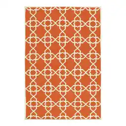 Walmart Pasargad Home AZ 9' x 12' Hand-Woven Lamb's Wool Coral/Ivory Rug - All Ages, Indoors offer