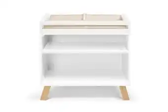 Walmart DUOSONG Livia Multi Purpose Changing Table White/Natural White Solid Wood Furniture Youth offer