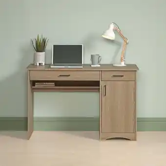 Walmart Sauder Beginnings Computer Desk, Summer Oak Finish offer