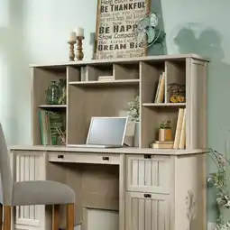 Walmart Sauder Costa 59 Hutch, Chalked Chestnut Finish offer