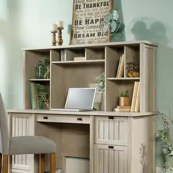 Walmart Sauder Costa 59 Hutch, Chalked Chestnut Finish offer
