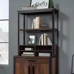 Walmart Sauder Briarbrook Utility Hutch, Barrel Oak Finish offer