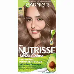 Walmart Garnier Nutrisse At Home Hair Coloring Tool Kit, 811 Medium Extra Ash Blonde offer