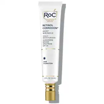 Walmart RoC Retinol Correxion Deep Wrinkle Daily Moisturizer, Broad Spectrum SPF 30, 1 fl oz offer