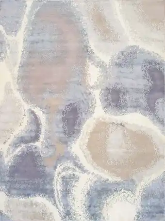 Walmart Pasargad Home Modern 9' x 12' Hand-Knotted Silk and Wool Ivory/Blue Rug - All Ages, Indoors offer