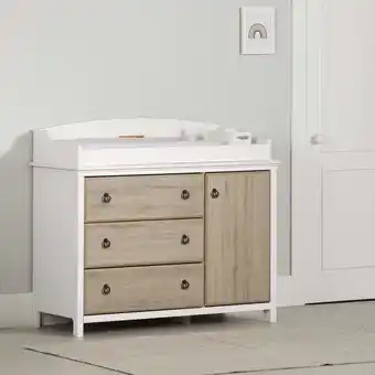 Walmart South Shore Catimini, Farmhouse Changing table, Wide Beige offer