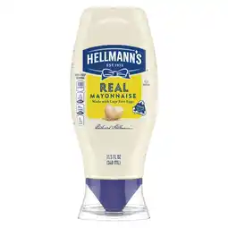 Walmart Hellmann's Real Mayonnaise, Sandwich Spread Condiments, 11.5 fl oz Squeeze Bottle offer