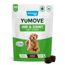 Walmart Vetnique YuMOVE Hip & Joint Chews, for Dogs with Glucosamine, Barbecue Flavored, 60ct offer