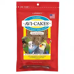 Walmart Lafeber Avi-Cakes Classic Gourment Bird Food 8 oz Nutritious Foraging Fun offer