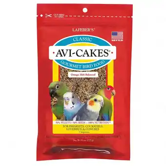 Walmart Lafeber Avi-Cakes Classic Gourment Bird Food 8 oz Nutritious Foraging Fun offer