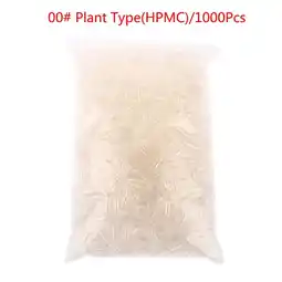 Walmart 1000Pcs HPMC Plant Muslim Empty Capsule Medicine Capsule 00# Transparent Pill offer