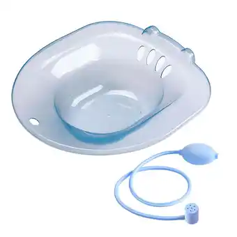 Walmart Toilet Seat Sink Woman Sits Bath Deep Bowl Hip Bath Tub for Shower Room Dorm blue A offer