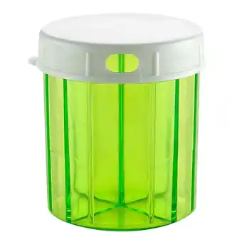 Walmart 4-Compartment Pill Organizer, Locking Lid, Large Capacity, Weekly Meds Storage, Travel Friendly offer