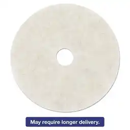 Walmart 3M Burnishing Pad, Natural Blend White Pad 3300, 19', 5/Carton (330019) offer