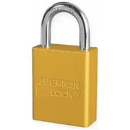 Walmart American Lock Lockout Padlock,KA,Yellow,1-7/8H,PK3 A1105KAS3YLW offer