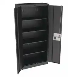 Walmart Tennsco Storage Cabinet,78x36x18,Black,4Shlv 7818ELBK offer