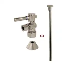 Walmart Kingston Brass CC53308DLTKF20 Modern Plumbing Toilet Trim Kit, 5/8 x 3/8 O.D. Comp, Brushed Nickel offer