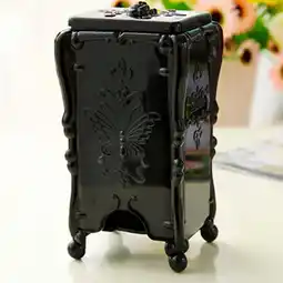 Walmart Giyblacko Home Textile Storage Butterfly And Rose Makeup Cotton Box Elegant And Practical offer