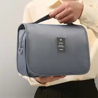 Walmart ViYW Portable Multifunctional Folding Hooks Large Capacity Wash Bag Makeup Storage Bag, Clearance! offer