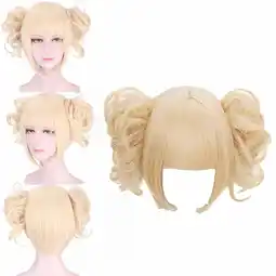 Walmart YMUQEIGH Clearance Golden ponytail bangs synthetic hair wig hat for women and girls offer