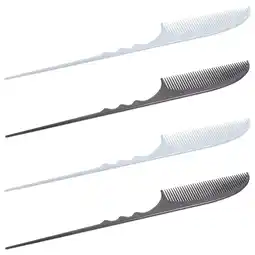Walmart 4 Pcs Pointed Tail Comb Combs for Natural Black Hair Haircutting Professional Styling Men Major Man offer
