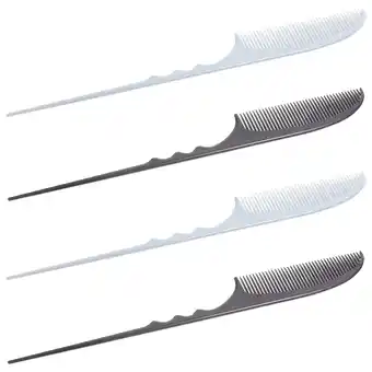 Walmart 4 Pcs Pointed Tail Comb Combs for Natural Black Hair Haircutting Professional Styling Men Major Man offer