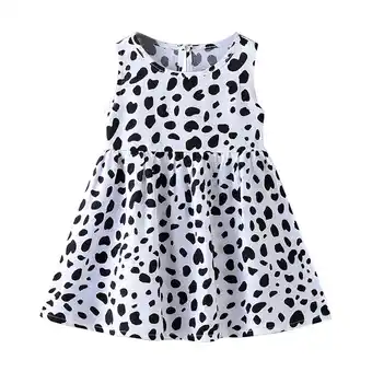 Walmart Hfolob Toddler Girl Dresses Summer Floral Dress Beach 2024 New Cotton Silk Children's Dress For Kids offer