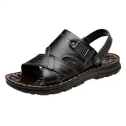 Walmart Cathalem Men Comfortable Footwear Mens Flip Flops Sandals Arch Support Beach Slippers(Black,43) offer