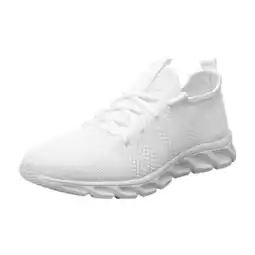 Walmart eczipvz Shoes for Men Men's Mesh Casual Shoes Comfortable Walking Fashion Sneakers,White offer