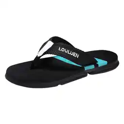 Walmart Cathalem Men Casual Flip Flops Men's Fashion Thong Flip Flops Casual Home Beach Sandals(Green,44) offer