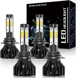 Walmart For Honda civic 2004-2015 Headlights,9005/HB3 High Beam+9006/HB4 Low Beam Bulbs,4pcs offer