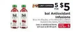 ShopRite bai Antioxidant Infusions offer