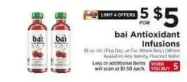ShopRite bai Antioxidant Infusions offer