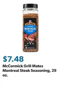 Sam's Club McCormick Grill Mates Montreal Steak Seasoning, 29 oz offer