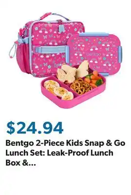 Sam's Club Bentgo 2-Piece Kids Snap & Go Lunch Set: Leak-Proof Lunch Box & Deluxe Insulated Lunch Bag offer