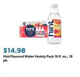 Sam's Club Hint Flavored Water Variety Pack 16 fl. oz., 18 pk offer