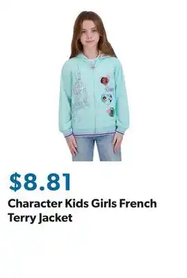 Sam's Club Character Kids Girls French Terry Jacket offer